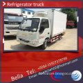 JAC mini refrigerated tank truck, refrigerated van truck hot sale in India